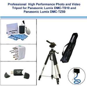  Photo and Video Tripod with Flexible Monopad, USB Card Reader 