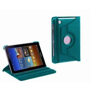  Navitech 360 Degree Rotating Blue Bycast Leather Case With 