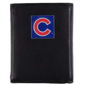   Chicago Cubs   MLB Tri fold Leather & Canvas Wallet