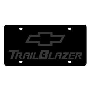    Chevrolet Trail Blazer License Plate on Black Steel Automotive