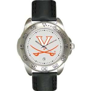 Virginia Cavaliers  (University of) Mens Leather Sports Watch  
