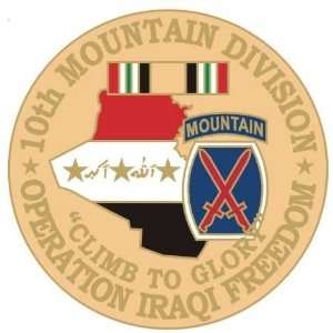  NEW U.S. Army 10th Mountain Division O.I.F. Pin   Ships in 