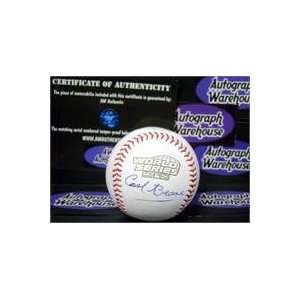  Carl Beane autographed 2004 World Series Baseball (Boston 