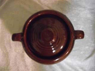 Vintage McCoy Brown Bean Pot Crock / Cookie Jar  