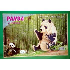  43 Piece Giant Panda Bear 3D Wood Puzzle Toys & Games