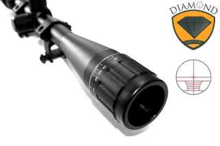   Rifle Scope with Adjustable 6x 24x Optical Zoom   Mount Included