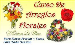 Curso de Adornos y Arreglos Florales y Centros de Mesa  