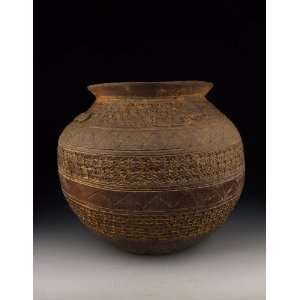  one Spring&Autumn Period Solid Pottery Lei Pot with 