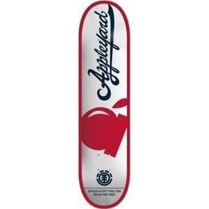 Element Appleyard Apple Icon Skateboard Deck   8.00 Featherlight 