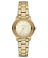    DKNY Watch, Womens Gold Tone Stainless Steel Bracelet 28mm NY8597