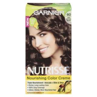 Garnier Nutrisse Hair Color: 60 Acorn   Light Natural Brown.Opens in a 