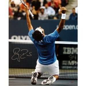 Roger Federer   2006 US Open Celebration   Autographed 16x20 