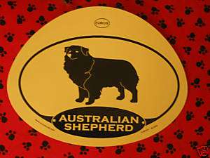 Euro Australian Shepherd Vinyl Decal 3.5” x 5” 3.5”x5  