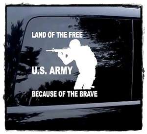 US ARMY Vinyl Decal Military Car Window Sticker Jeep  