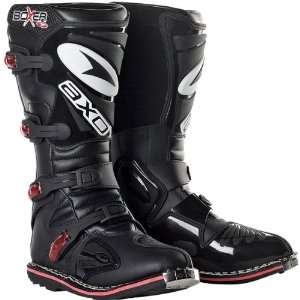  AXO Boxer Mens Off Road Motorcycle Boots   Black / Size 