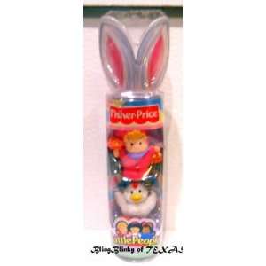 Fisher Price Little People Bunny Rabbit Costume Easter Chicken Basket 