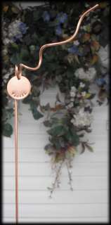   Garden Markers Hand Stamped Solid Copper Garden Plant Stake  