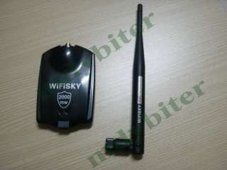 2000mW High Power G Wireless USB WiFi Adapter & 6Dbi SMA Antenna