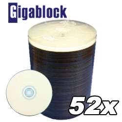 1000pc CD R 52x White Inkjet HUB Printable Blank Media 715286415928 