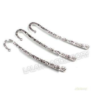   Antique Silver Butterfly Charms Bookmarks For Beading 123x10mm 160521