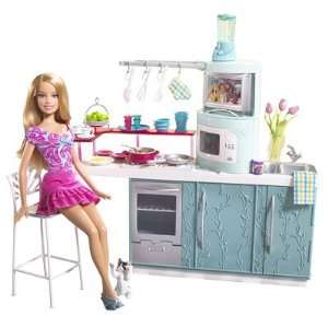  Barbie Kitchen & Doll Kitchen Gift Set Toys & Games