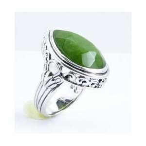    Barse Sterling Silver Teardrop Green Aventurine Ring Jewelry