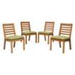 Smith & Hawken® Brooks Island 4 Piece Wood Patio Armless Dining Chair 