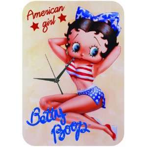  Betty Boop American Pin Up Girl Glass Clock: Home 