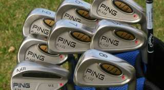 Mens Ping + Callaway Complete Stiff Flex Set Irons Driver Woods Bag 