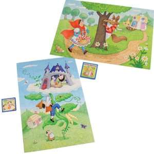  Storybook Floor Puzzles & Board Books Set Toys & Games
