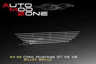 94 98 Ford Mustang GT V6 V8 Billet Grille Grill Insert  
