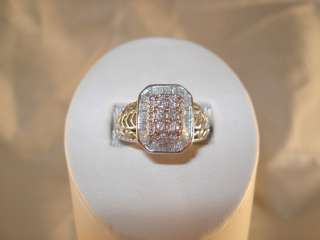 14kt White Gold 1 Carat Diamond Right Hand Ring sz 7.25  