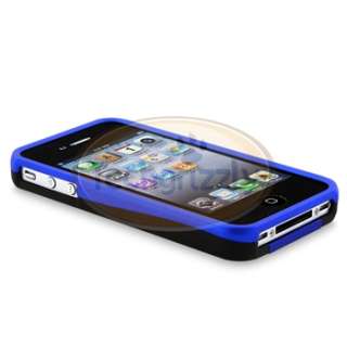 Blue Cup Shape Case+Privacy Pro+Car Charger For iPhone 4S 4 4G Gen 
