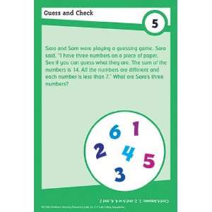   Cards Problem Solving, Grade 3 (Brain Busters series) Toys & Games