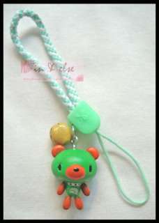 Green Bear Doll Mobile Cell Phone Charm Strap Lanyard  