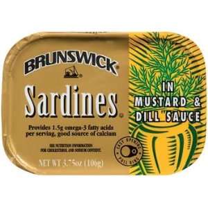 Brunswick Sardines in Mustard & Dill Grocery & Gourmet Food