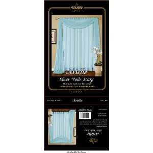  Sheer Voile One Window Curtain/panel 60 X 84 Inch Blue 