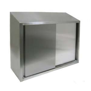   All Stainless Steel Wall Cabinet w Sliding Doors 15x60