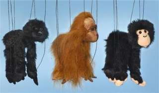 Sunny Puppets ~ MONKEY ASSORTMENT Set of 3 ~ Marionette Puppets ~ 16 