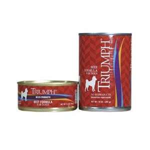    Triumph Beef Formula Canned Dog Food 24/5.5 oz cans 