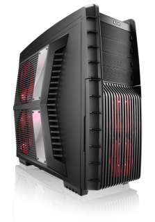   Red LED ATX Full Tower PC Computer Gaming Case w/ 4x 230mm 120mm Fans