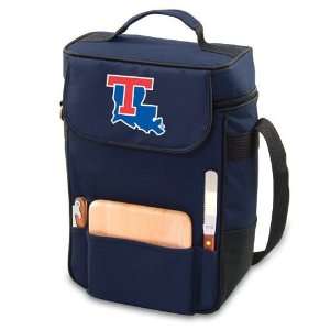   Tech Bulldogs Duet Style Wine and Cheese Tote (Navy) 