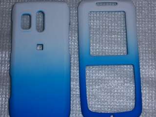  R450 R451c Straight Talk Messager Phone Cover Blue & White Fade