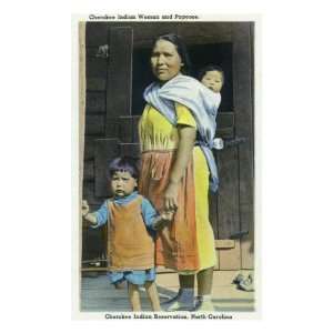 North Carolina   Qualla Cherokee Indian Reservation, Cherokee Woman 