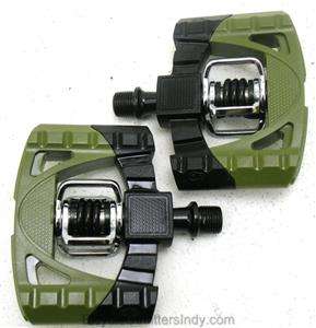 Crank Brothers MALLET 1 SAGE GREEN / BLACK Bicycle Pedals NEW 