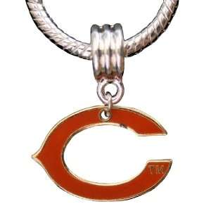  Chicago Bears Logo C Charm Fits Most Large Hole Bead 