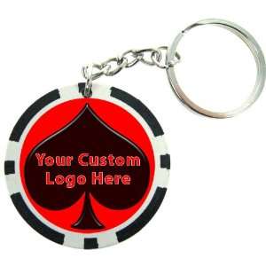   Poker Chip Key Chains   Casino Supplies Key Chain Pin 