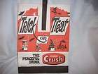 Orange Crush Halloween Candy Trick or Treat Paper Bag ,