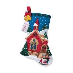  Bucilla Felt Applique Christmas Stocking Kit O HOLY NIGHT 