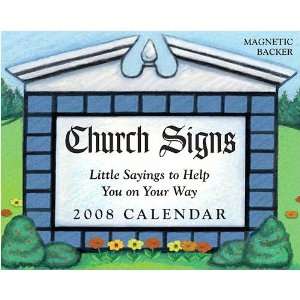  Church Signs 2008 Mini Desk Calendar: Office Products